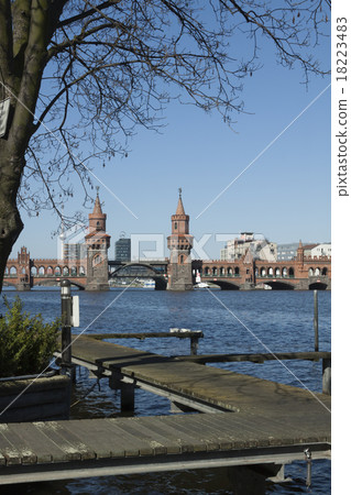 Lands in front Oberbaumbrucke Lands in front Oberbaumbrucke 18223483