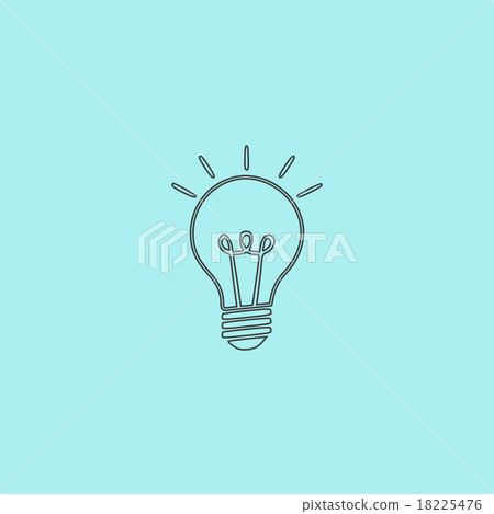 Light lamp sign icon. Idea symbol. Light lamp sign icon. Idea symbol. 18225476