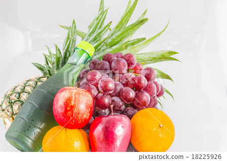 Assorted fruit with background. Assorted fruit with background. 18225926