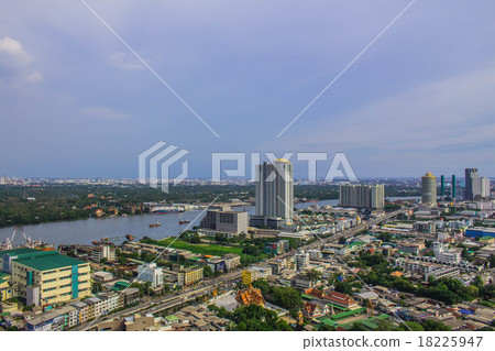 Cities at the river. Cities at the river. 18225947