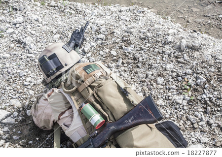 Navy SEAL in action  18227877