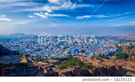 Panorama of Jodhpur Blue City. Rajasthan, India Panorama of Jodhpur Blue City. Rajasthan, India 18228113