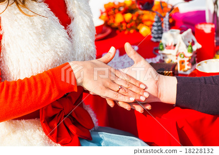fortune-teller reading fortune close up 18228132