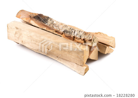 Stack of cut logs firewood 18228280