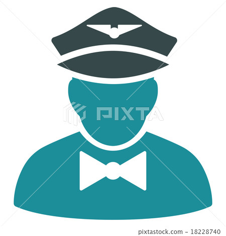 Airline Steward Flat Icon Airline Steward Flat Icon 18228740