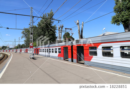 Trains at a Rizhsky Railway Station.Moscow, Russia 18228851