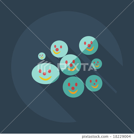 Flat modern design with shadow icons turd, faeces 18229004