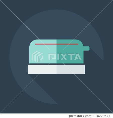 Flat modern design with shadow icons toaster 18229377