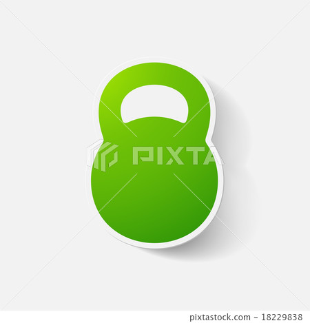 Paper clipped sticker: weight Paper clipped sticker: weight 18229838
