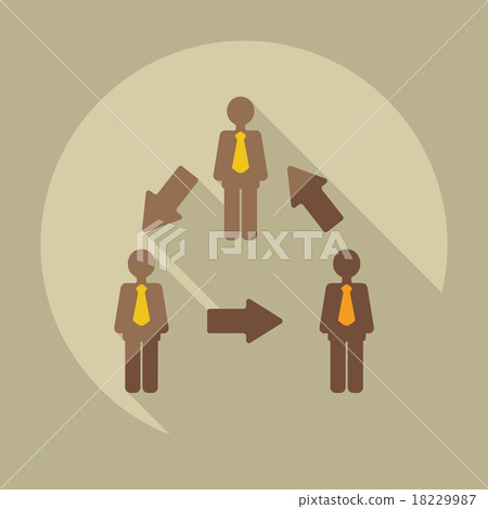 Flat modern design with shadow icons business icon 18229987