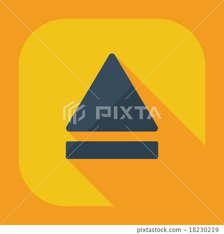 Flat modern design with shadow icon player 18230219