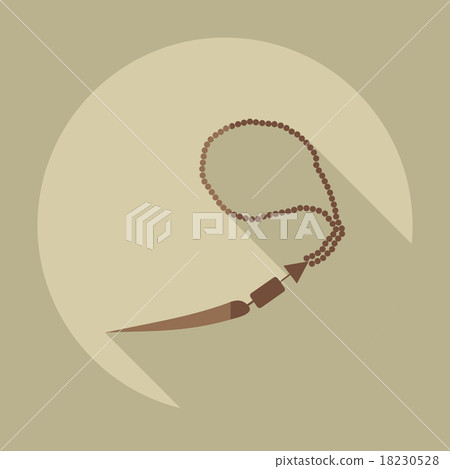 Flat modern design with shadow icons Arab rosary Flat modern design with shadow icons Arab rosary 18230528