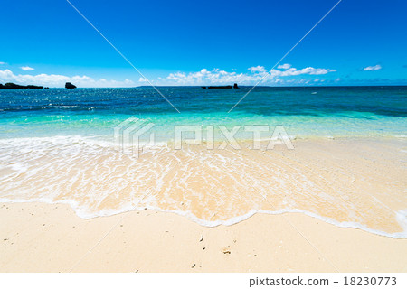 沖繩，大海，沙灘，風景 18230773