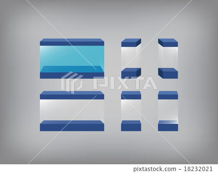Empty showcase,glass case, aquarium, fish tank 18232021
