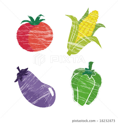 夏天菜例證集合 夏天菜例證集合 18232873