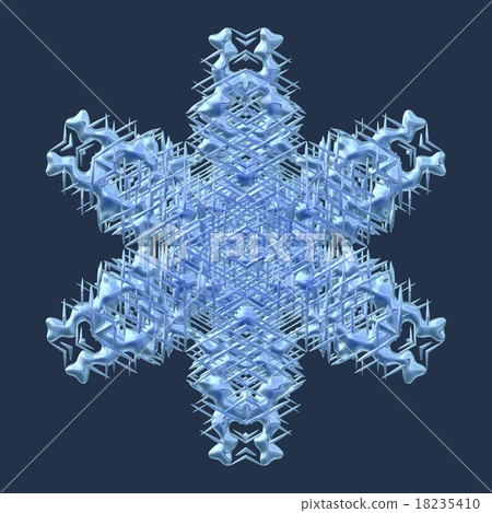 Snowflake generated texture - Stock Illustration [18235410] - PIXTA