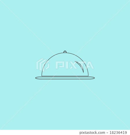 Restaurant cloche icon Restaurant cloche icon 18236419
