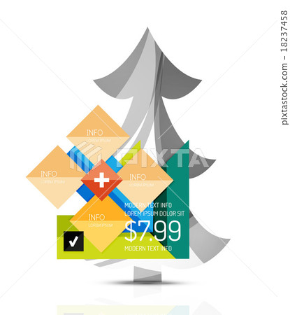 Merry Christmas tree with infographics 18237458