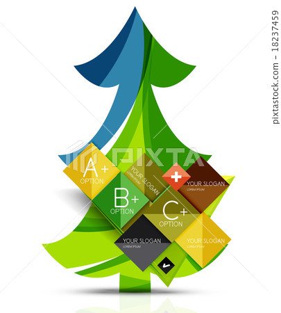 Merry Christmas tree with infographics Merry Christmas tree with infographics 18237459