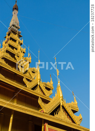 Mandalay Royal Palace roof detail, Myanmar Mandalay Royal Palace roof detail, Myanmar 18237728