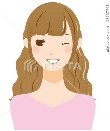 Woman winking Woman winking 18237798