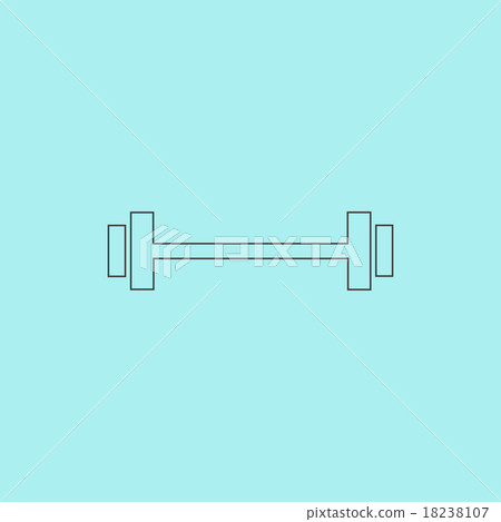 Barbell - Single Icon 18238107