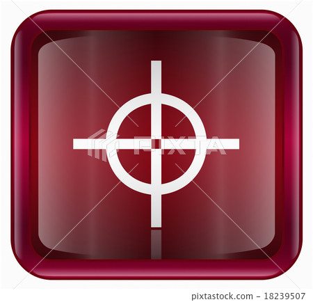 target icon red, isolated on white background target icon red, isolated on white background 18239507