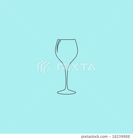 elegant wine glass - Stock Illustration [18239988] - PIXTA