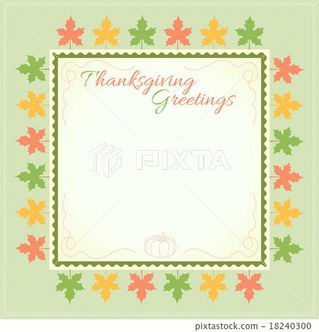 Thanksgiving day card template 18240300