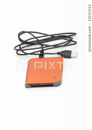 card reader on the white background card reader on the white background 18241412