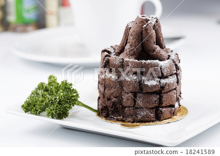 Stock Photo: Chocolate mousse Cake