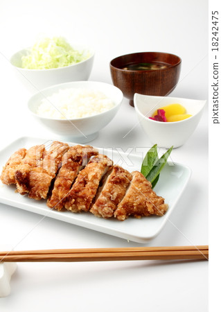 Deep-fried chicken meat 18242475