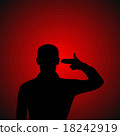 Silhouette Of A Desperate Man 18242919