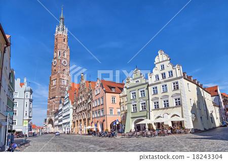 Colorful houses in Landshut Colorful houses in Landshut 18243304