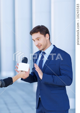 Young gentleman is not willing to speak. Young gentleman is not willing to speak. 18243583