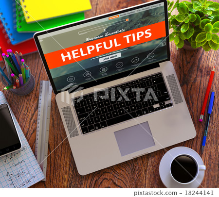 Helpful Tips. Office Working Concept. Helpful Tips. Office Working Concept. 18244141