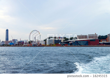 Kanmon Kai and Karato district from the sea 18245315