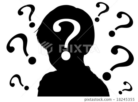 A question mark and a boy A question mark and a boy 18245355