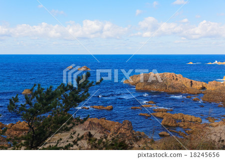 Seaside scenery from the Gonoyo train window 18245656