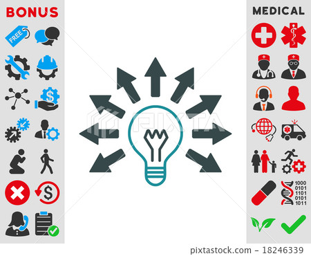 Electric Light Icon Electric Light Icon 18246339