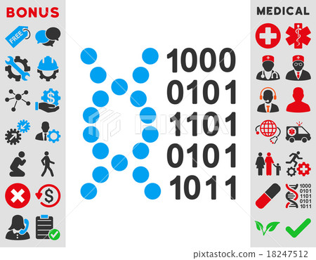 Dna Code Icon Dna Code Icon 18247512