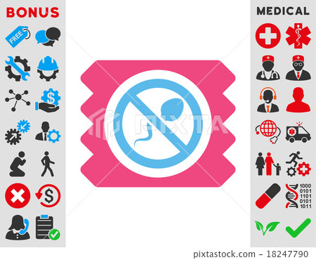 Spermicide Condom Icon Spermicide Condom Icon 18247790