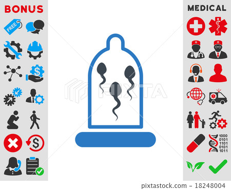 Sperm In Condom Icon Sperm In Condom Icon 18248004