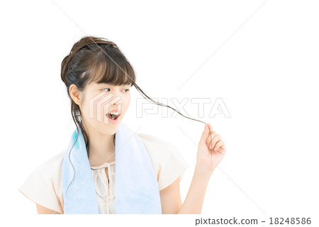 Beauty · cosmetic white back image of young lady Beauty · cosmetic white back image of young lady 18248586