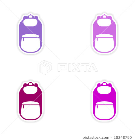 assembly realistic sticker design on paper 18248790