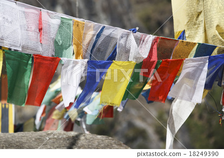 Five color flag of Bhutan, Talcho Five color flag of Bhutan, Talcho 18249390