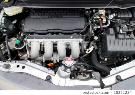 Engine room of private car 18251224