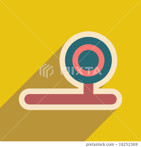 Icon of instrument otolaryngologist in flat style 18252369