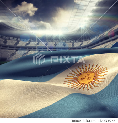 Composite image of argentina flag waving in wind - Stock Illustration ...