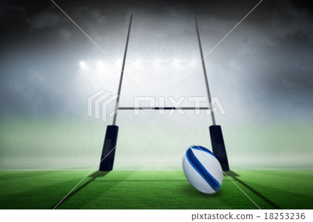 Composite image of rugby ball 18253236